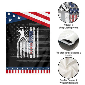 Patriotic Baseball Lover Garden Flag USA American Flag Gift TS12 Print Your Wear