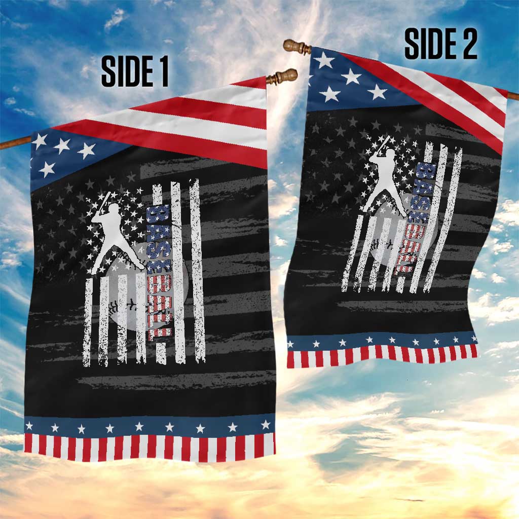 Patriotic Baseball Lover Garden Flag USA American Flag Gift TS12 Print Your Wear