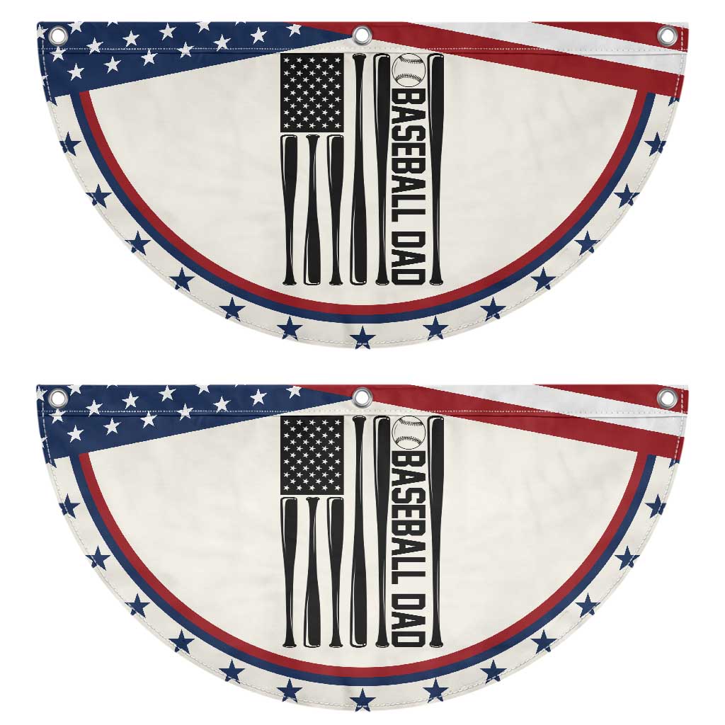 Baseball Dad Patriotic Fan Flag USA American Flag Gift TS12 2pcs pack Classic Beige Print Your Wear