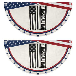 Baseball Dad Patriotic Fan Flag USA American Flag Gift TS12 2pcs pack Classic Beige Print Your Wear