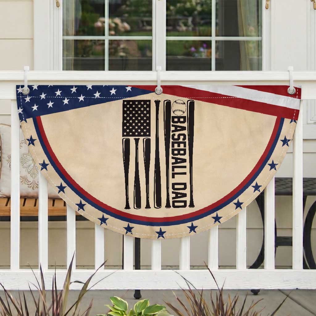 Baseball Dad Patriotic Fan Flag USA American Flag Gift TS12 2pcs pack Classic Tan Print Your Wear