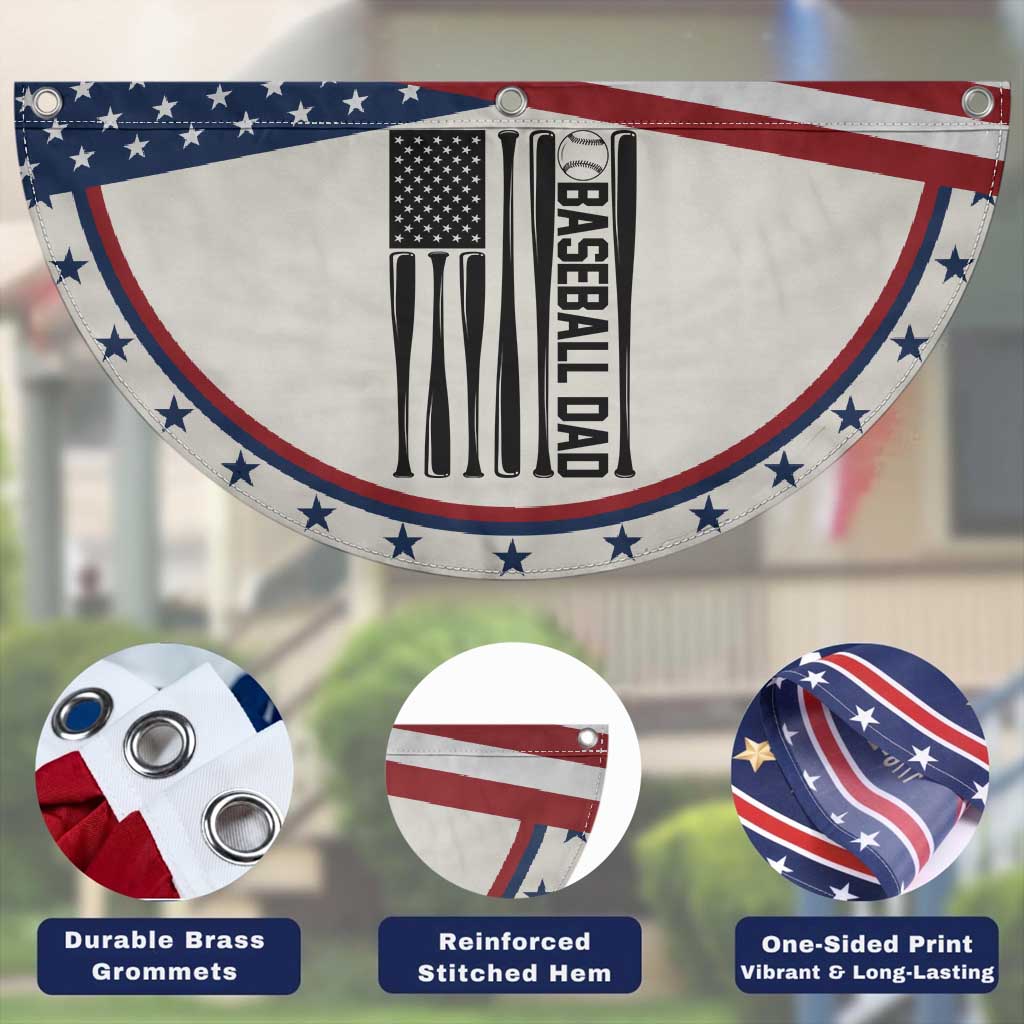 Baseball Dad Patriotic Fan Flag USA American Flag Gift TS12 Print Your Wear