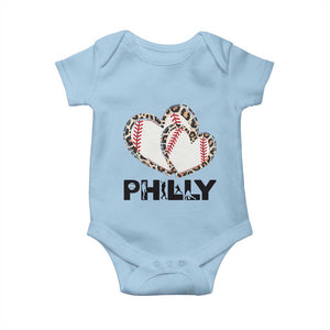 Funny Vintage Philly Baseball Baby Onesie Sport Humor Gift TS12 Light Blue Print Your Wear