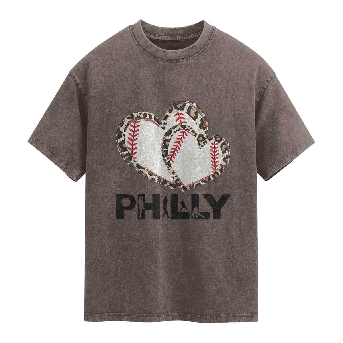 Funny Vintage Philly Baseball Washed Cotton T-Shirt Sport Humor Gift