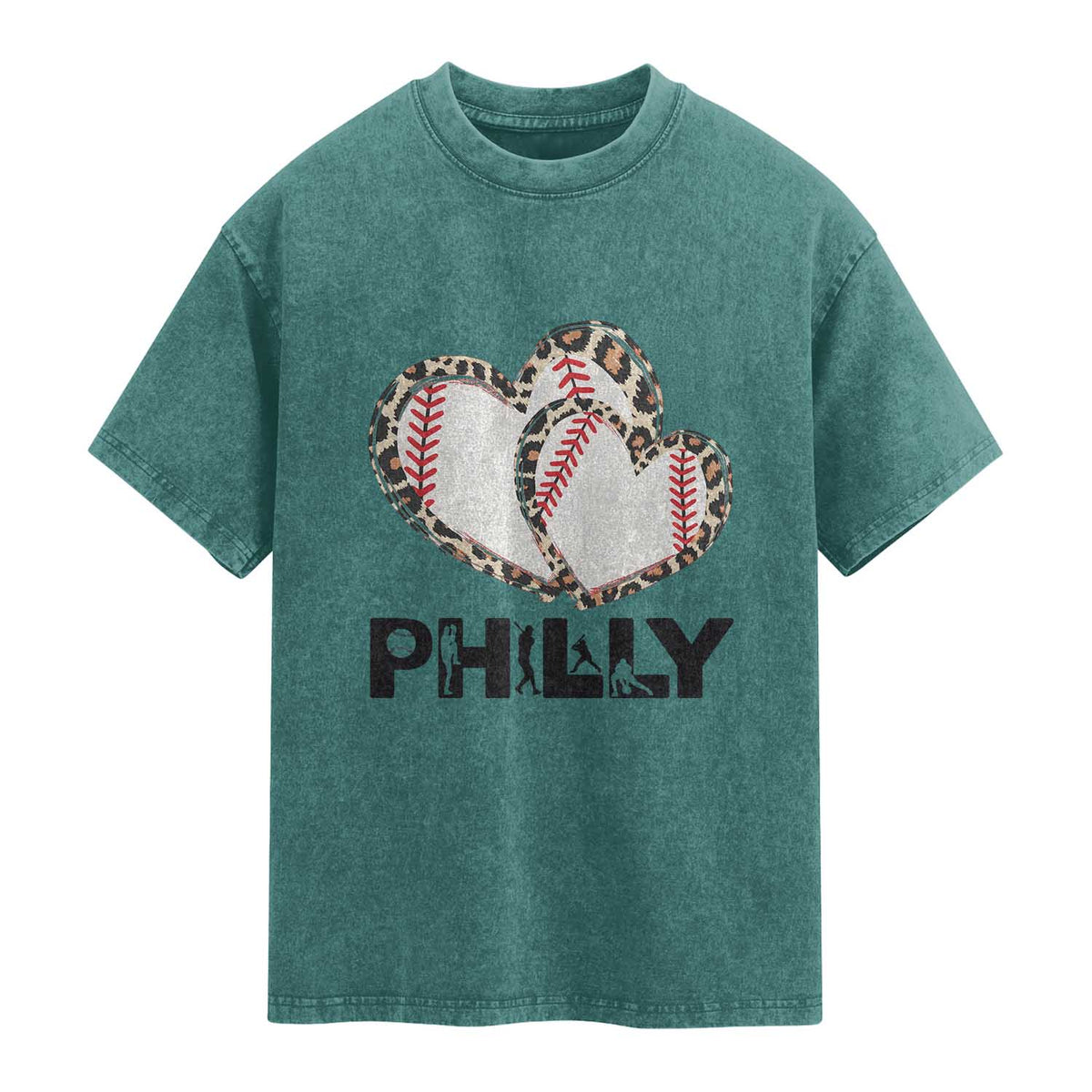 Funny Vintage Philly Baseball Washed Cotton T-Shirt Sport Humor Gift