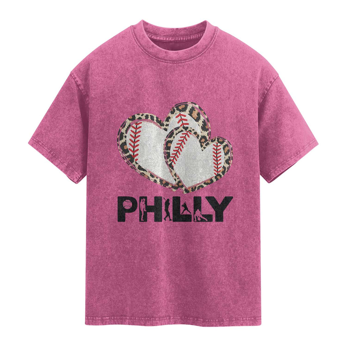 Funny Vintage Philly Baseball Washed Cotton T-Shirt Sport Humor Gift