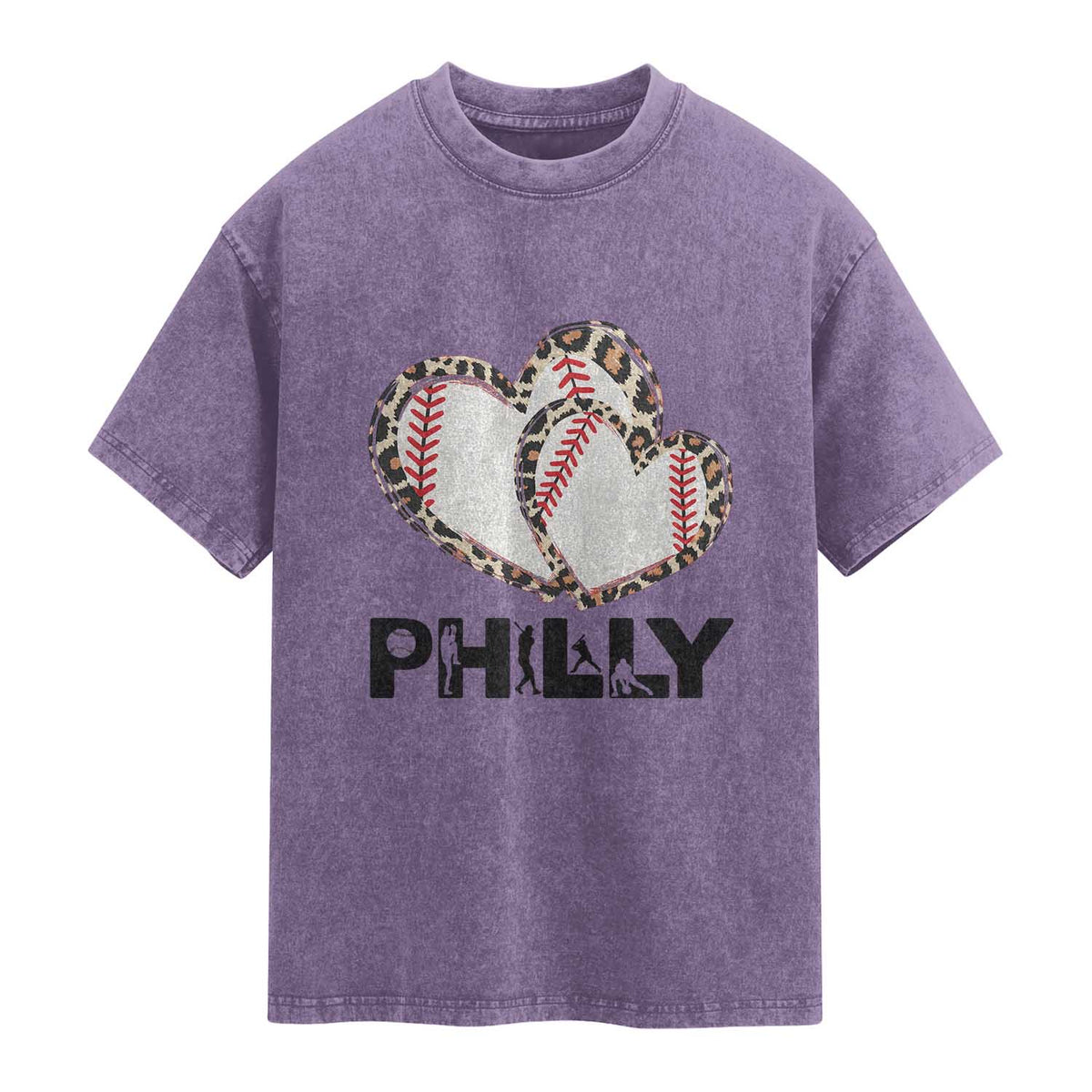 Funny Vintage Philly Baseball Washed Cotton T-Shirt Sport Humor Gift