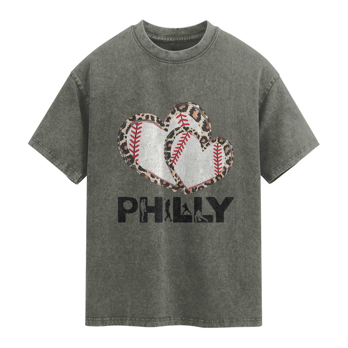 Funny Vintage Philly Baseball Washed Cotton T-Shirt Sport Humor Gift