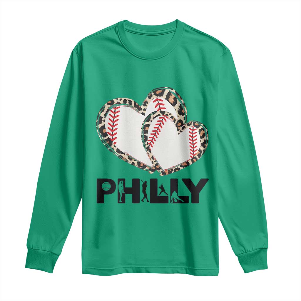 Funny Vintage Philly Baseball Long Sleeve Shirt Sport Humor Gift TS12 Irish Green Print Your Wear