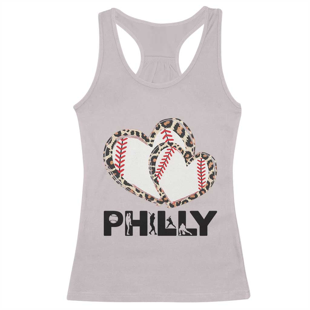 Funny Vintage Philly Baseball Racerback Tank Top Sport Humor Gift TS12 Ice Gray Print Your Wear