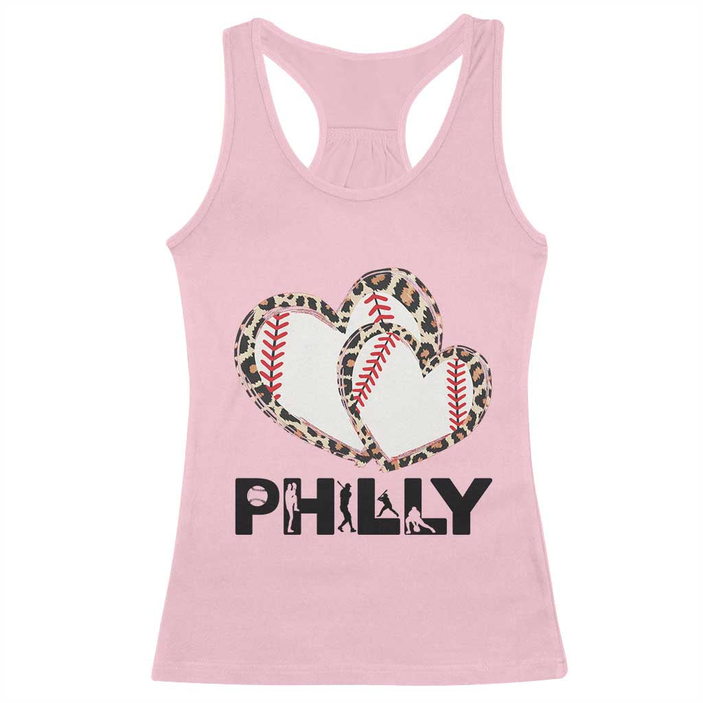 Funny Vintage Philly Baseball Racerback Tank Top Sport Humor Gift TS12 Light Pink Print Your Wear