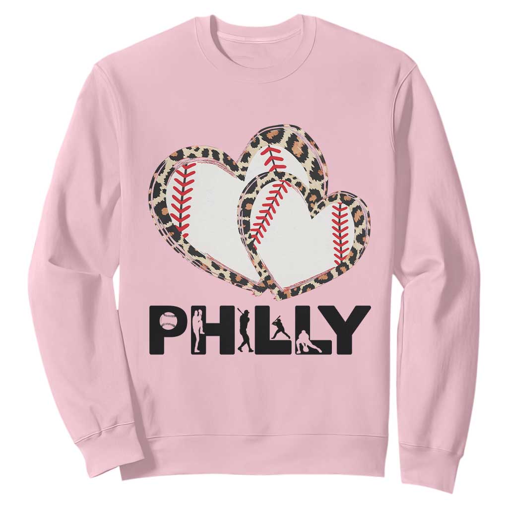Funny Vintage Philly Baseball Sweatshirt Sport Humor Gift TS12 Light Pink Print Your Wear
