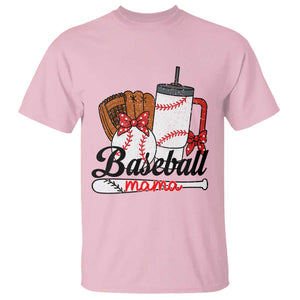 Baseball Mama T Shirt Funny Sports Mom Life Lover TS12 Light Pink Print Your Wear