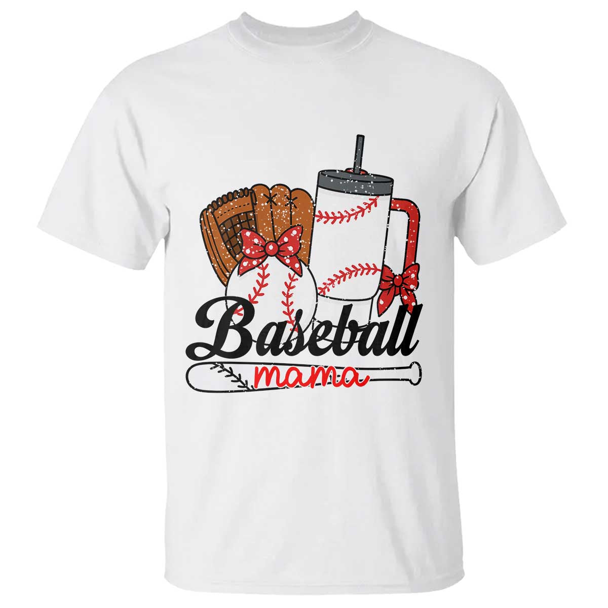 Baseball Mama T Shirt Funny Sports Mom Life Lover TS12 White Print Your Wear
