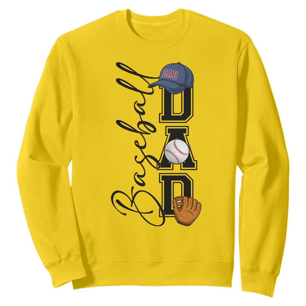 Baseball Dad Sweatshirt Funny Sports Papa Life Lover TS12 Daisy Print Your Wear