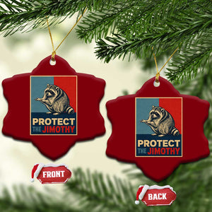 Protect The Jimothy Ceramic Ornament Funny Retro Trash Panda Animal Lover Meme TS12 Print Your Wear