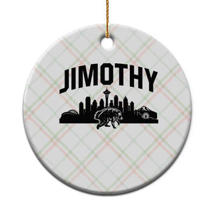 Jimothy The Raccoon Ceramic Ornament Seattle Space Needle Mount Rainier Landscape Art TS12 1pc Christmas Plaid Print Your Wear