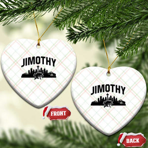 Jimothy The Raccoon Ceramic Ornament Seattle Space Needle Mount Rainier Landscape Art TS12 Print Your Wear