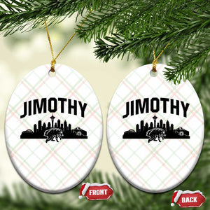 Jimothy The Raccoon Ceramic Ornament Seattle Space Needle Mount Rainier Landscape Art TS12 Print Your Wear