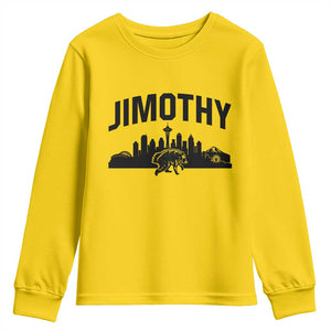 Jimothy The Raccoon Youth Sweatshirt Seattle Space Needle Mount Rainier Landscape Art TS12 Daisy Print Your Wear