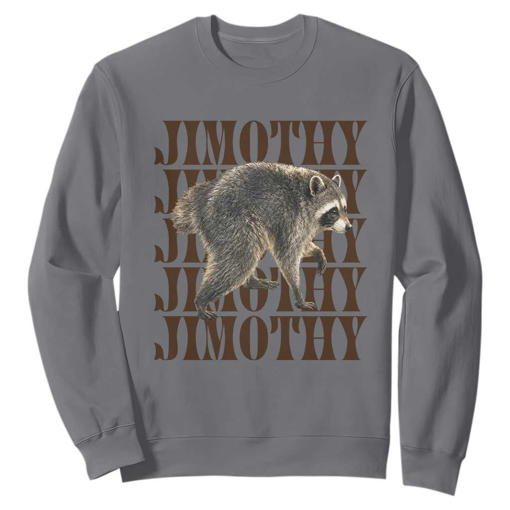Jimothy The Raccoon Sweatshirt Vintage Trash Panda Animal Lover Gift TS12 Charcoal Print Your Wear