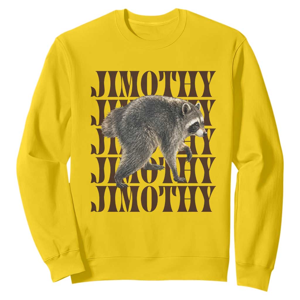 Jimothy The Raccoon Sweatshirt Vintage Trash Panda Animal Lover Gift TS12 Daisy Print Your Wear