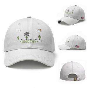 Funny Jimothy The Raccoon Baseball Cap Pixel Art Retro Gaming Trash Panda Meme TS12 Baseball Cap Universal Fit White Print Your Wear