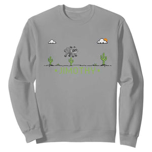 Funny Jimothy The Raccoon Sweatshirt Pixel Art Retro Gaming Trash Panda Meme TS12 Sport Gray Print Your Wear