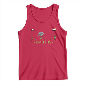Funny Jimothy The Raccoon Tank Top Pixel Art Retro Gaming Trash Panda Meme TS12 Red Print Your Wear