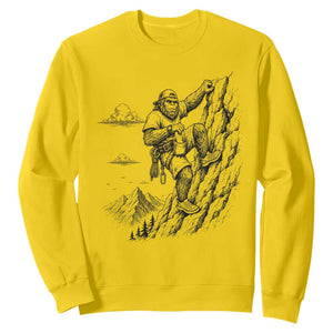 Funny Bigfoot Mountain Climber Sweatshirt Outdoor Hiking Adventure TS12 Daisy Print Your Wear