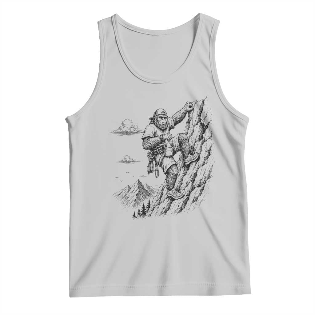 Funny Bigfoot Mountain Climber Tank Top Outdoor Hiking Adventure TS12 Ash Print Your Wear