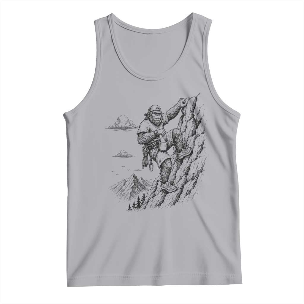 Funny Bigfoot Mountain Climber Tank Top Outdoor Hiking Adventure TS12 Athletic Heather Print Your Wear
