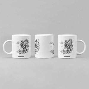 Funny Bigfoot Mountain Climber Coffee Mug Outdoor Hiking Adventure TS12 Print Your Wear