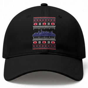 New England Skyline Game Day Baseball Cap Ugly Christmas Football Fan Gift TS12 Print Your Wear