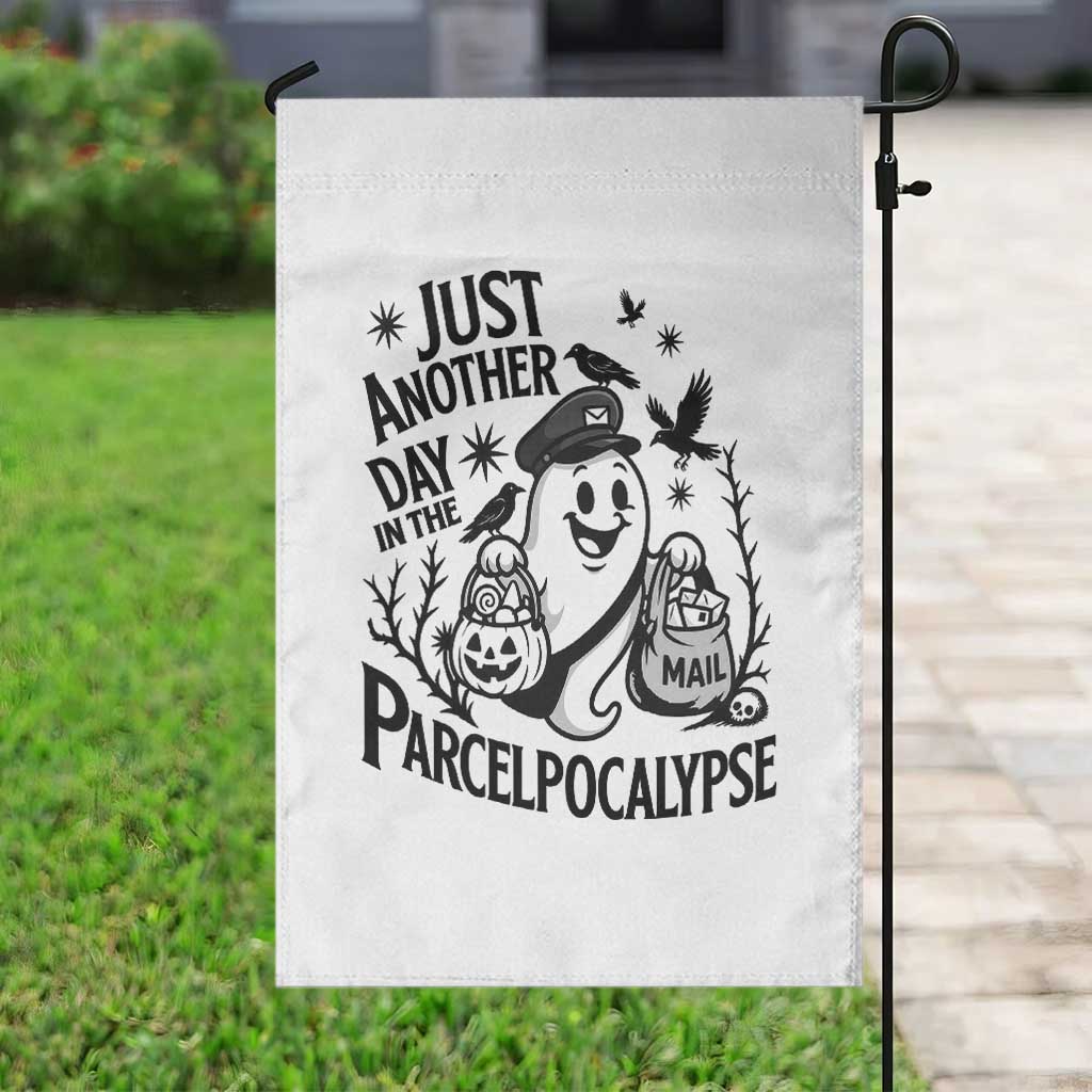 Halloween Mail Carrier Spooky Ghost Garden Flag