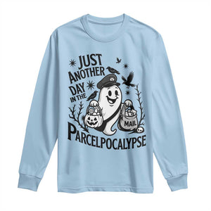 Halloween Mail Carrier Spooky Ghost Long Sleeve Shirt