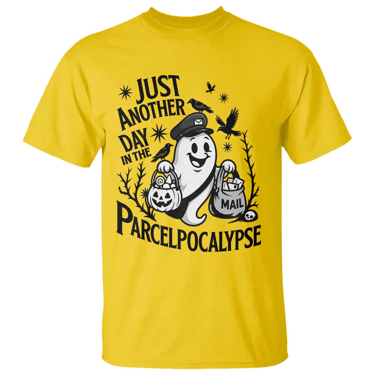 Halloween Mail Carrier Spooky Ghost T Shirt