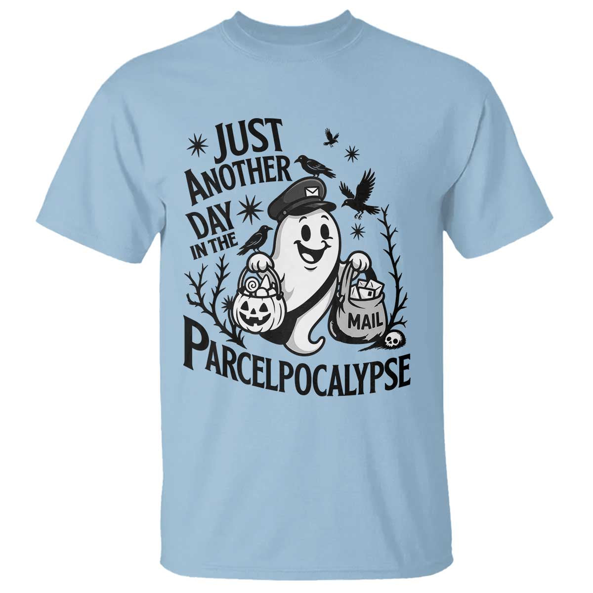 Halloween Mail Carrier Spooky Ghost T Shirt