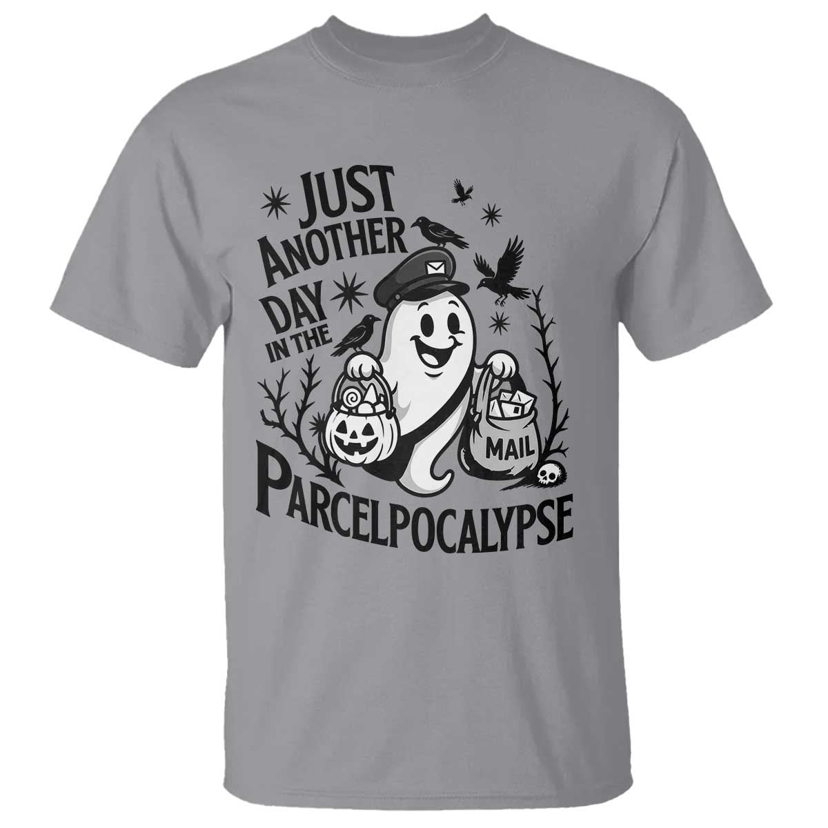 Halloween Mail Carrier Spooky Ghost T Shirt