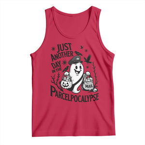 Halloween Mail Carrier Spooky Ghost Tank Top