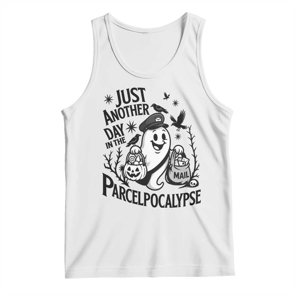 Halloween Mail Carrier Spooky Ghost Tank Top