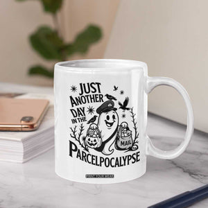 Halloween Mail Carrier Spooky Ghost Coffee Mug
