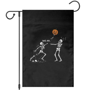 Funny Halloween Skeleton Lost Pumpkin Balloon Meme Garden Flag