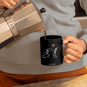 Funny Halloween Skeleton Lost Pumpkin Balloon Meme Coffee Mug