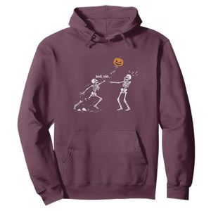 Funny Halloween Skeleton Lost Pumpkin Balloon Meme Hoodie