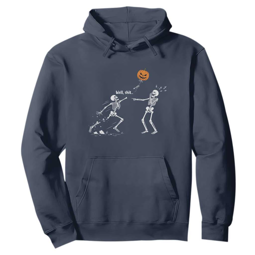 Funny Halloween Skeleton Lost Pumpkin Balloon Meme Hoodie