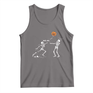 Funny Halloween Skeleton Lost Pumpkin Balloon Meme Tank Top