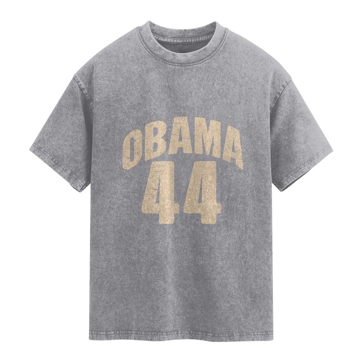 Obama 44 Vintage American History Nostalgia Gift Washed Cotton T-Shirt