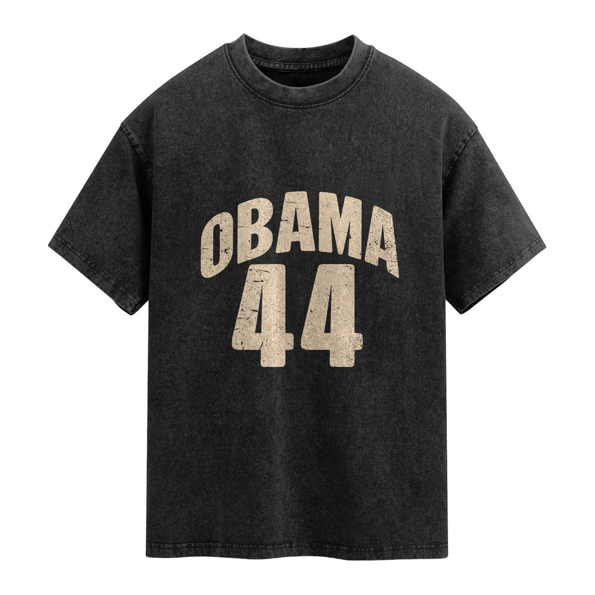 Obama 44 Vintage American History Nostalgia Gift Washed Cotton T-Shirt
