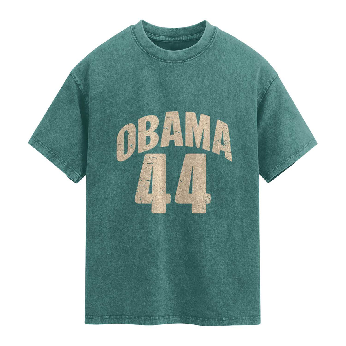 Obama 44 Vintage American History Nostalgia Gift Washed Cotton T-Shirt